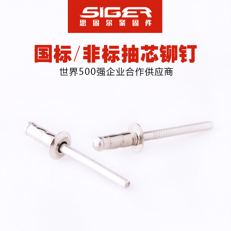 雙鼓圓頭全不銹鋼抽芯鉚釘